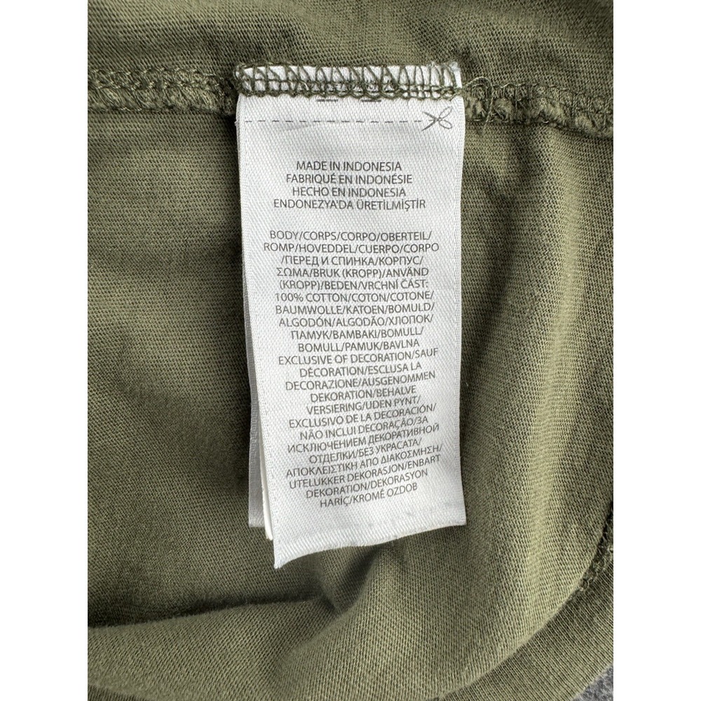 Polo Ralph Lauren T Shirt Mens Size Large Military Green Long Sleeve Crewneck - Picture 15 of 16